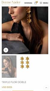 Aretes Denise Nader filigrana