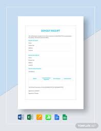 Deposit Receipt Template Word Doc Excel Apple Mac Pages Google Docs Google Sheets Apple Mac Numbers Receipt Template Google Sheets Templates
