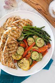 Grilled Garlic And Herb Chicken And Veggies Recipe Chicken And Veggie Recipes Healthy Recipes Healthy Eating