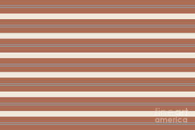 They say that stripes make us look thin. Slate Violet Gray And Creamy Off White Stripes Thick And Thin Horizontal Lines On Cavern Clay Digital Art By Melissa Fague