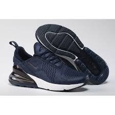 Nike Air Max 270 Junior Black And Blue Mens Nike Air Max 270 Flyknit Shoes Navy Blue White Black Sale Navy Blue Nike Shoes Navy Blue Sneakers Nike Air Max