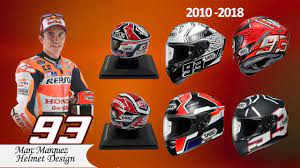 Marc marquez's start to the 2017 motogp championship as defending world champion was not an easy one. Marc Marquez Helmets Design 2010 2018 Youtube