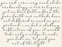 Cursive (also known as joint writing or running writing, or handwriting) is any style of penmanship in which the symbols of the language are written in a conjoined and/or flowing manner, generally for the purpose of making writing faster. Ask A Font Creator Creating Connecting Script Fonts The Font Bundles Blog