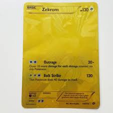 Pokemon card gold zekrom 115/113 secret rare full art legendary treasures rare. Secret Rare Zekrom Gold Toys Games Board Games Cards On Carousell