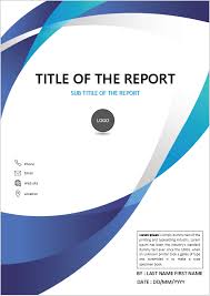 Title Page 3d Stripes Waving Blue Abstract Design Template Cover Pages Design Template Cover Page Template Word Cover Pages