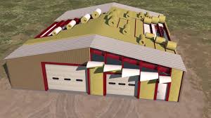 The most common method of adding insulation to a metal building roof is with a banding system. Steel Building Insulation Commercial Insulation Systems Youtube