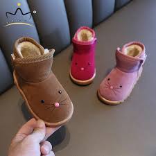 Thinck Warm Winter Boots Cute Cartoon Cat Non Slip Girls Boots Winter Kids Shoes Waterproof Suede Children Snow Booties Boots Aliexpress Girls sneakers spring new toddler children's baby white bowknot glitter casual soft flat shoes kids chaussure enfant 908. aliexpress