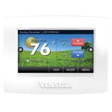 Letters with a contrasting background. Venstar T6900 Commercial Colortouch Thermostat With Humidity