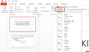 Dan disana sudah banyak template nyaaa tinggal pilih ajaa. Mengubah Font Default Di Powerpoint Powerpoint