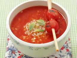 Tomatensuppe Mit Reis Und Zitronengras Rezept Tomatensuppe Mit Reis Tomaten Suppe Tomatensuppe