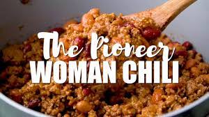 Add the garlic and continue to cook until fragrant, about 1 minute. The Pioneer Woman Chili Youtube