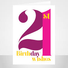 21st Birthday Wishes For Goddaughter 21st Birthday Wishes Card Pink Typography For Her 21st Birthday Wishes Birthday Wishes Cards Birthday Wishes