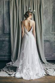 Ready To Ship Open Back Wedding Top Mallow Simple Tulle Etsy Wedding Dresses Slip Wedding Dress Boho Style Wedding Dress