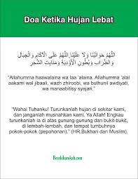 Artikel ini mengulas doa turun hujan doa ketika hujan lebat angin kencang, petir dan badai doa setelah hujan amalan sunnah ketika turun hujan. Doa Turun Hujan Dan Doa Ketika Hujan Lebat Lengkap Arab Latin Dan Arti