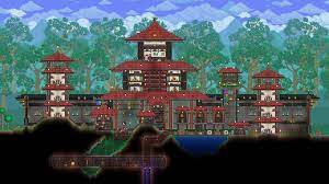I love the mining and building aspect of terraria but am not the most creative person. When You Play Too Much Sekiro Then Play Terarria And Decide To Build A Base This Happens My First Attempt Building A Japanese Style Base And The Biggest Base I Have Ever