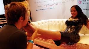 Goddess feet licking