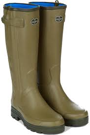 Le Chameau Mens Wellies Chasseur Neoprene Lined Vert Vierzon