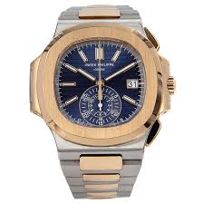 Patek Philippe Nautilus Chronograph Stainless Steel & 18kt Rose Gold  5980-1AR | Luxe Watches