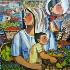 To managers and players of the water polo team of genoa. Paco Gorospe Mother And Child Fruit Vendors With Sabongero Father Filipino Art Philippine Art Classic Paintings