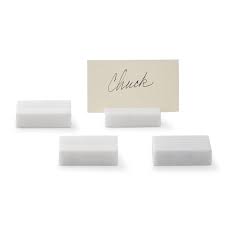 I have 3 sets of 2 available. Marble Place Card Holders Set Of 4 Williams Sonoma