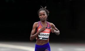 Brigid kosgei is second in 2:27:36, and molly seidel finishes third in Brigid Kosgei Interview Marathon And Half Marathon World Record Holder