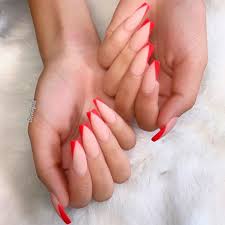 We may earn commission on some of the items you choose to buy. P I N T E R E S T Themarisaolvera Ballerina Nails Shape Red Acrylic Nails Luxury Nails