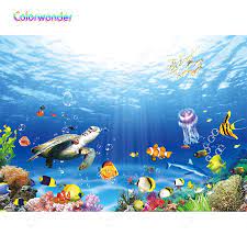 Pemandangan laut yang indah terbentang di sepanjang pesisir indonesia dari sabang sampai merauke. 3d Pemandangan Alam Bawah Laut Dunia Fotografi Latar Belakang Kura Kura Dengan Ikan Warna Warni Berenang Di Laut Latar Belakang Untuk Studio Background Aliexpress