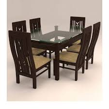 Setting a dining table is almost as important as your food. Brown Modern 6 Seater Dining Table Set Rs 25000 Set Caspian Furnitures Id 20786343048