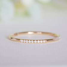 8 Diamonds Wedding Band 5 Diamond Wedding Band 14k Gold Etsy Diamond Wedding Bands Thin Gold Wedding Band Gold Diamond Band