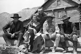 Film legends on the set of Once Upon a Time in the West - Photographic  print for sale