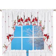 Christmas Curtains For Windows Christmas Window Decorations Christmas Accents Curtains