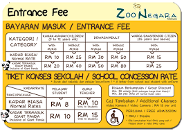 Kalau sebelum ini harga tiket masuk ke zoo negara tidak termasuk dengan lawatan ke beruang panda dijual secara berasingan. Tiket Masuk Zoo Negara