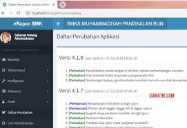 Saat ini kami sedang melakukan uji coba installer versi 5.1.1. Cara Update E Rapor Smk 2018 Versi 4 1 X Duniatik Com