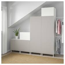 Platsa Kleiderschrank Weiss Fonnes Skatval Hellgrau Kleiderschrank Weiss Kleiderschrank Hellgraues Schlafzimmer
