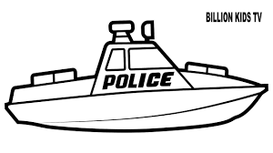 Printable police boat coloring pages. Billion Tv Kids Air Plane Coloring Pages Lautigamu