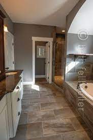 Maybe you would like to learn more about one of these? Traditional Bathroom Slate Tile Design Ideas Pictures Remodel And Decor Brown Tile Bathroom Home House Bathroom