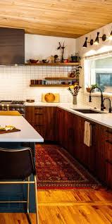 Walnut Kitchen Remodel Small Open Shelving Kitchen Cabinets Eclectic Kitchen
