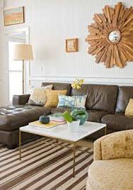 Black And White Pillows On Brown Couch Potato Stamped Chevron Print White House Black Shutters Brown Living Room Living Room Decor Brown Couch Living Room Colors