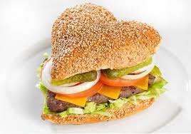Heart Burger Homemade Hamburgers Food Burger