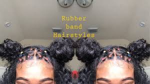 Rubber Band Hairstyles Natural Hair Video Rubber Band Hairstyles Hair Styles Curly Hair Styles