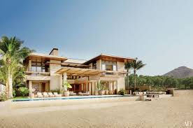 Its designer has created a rather modern look with this pool design. Beach House Inspiration Architectural Digest