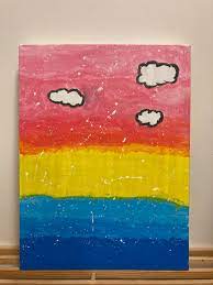 Hey and welcome to a what to do when bored list. Got A Little Bored While I Was Home Sick So I Painted A Pan Sunset I M Not That Great At Painting Drawing But I Hope You Like It Pansexual