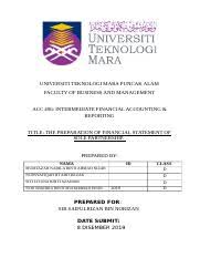 Bagaiman cara mengganti nama channel youtube tanpa spasi? Group Assignment Acc406 Universiti Teknologi Mara Puncak Alam Faculty Of Business And Management Acc 406 Intermediate Financial Accounting Course Hero