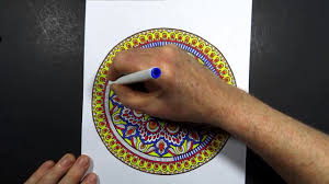 Mandala Boyama Nasil Yapilir Mistik Mandala Youtube