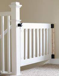 Custom Wooden Diy Baby Gate For Stairs And Hallways Baby Gate For Stairs Diy Baby Gate Diy Stairs