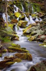 Mossy Rocks Falls Portrait Is A Photograph By Bill Wakeley A Cascade Of Water Tumbling Over The Vibrant Moss Cool Pictures Of Nature Fall Portraits Rock Falls