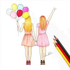 All the best pencil drawing pictures free download 37+ collected on this page. Friendship Bff Easy Drawings