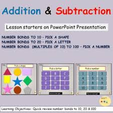 Number Bonds To 10 20 And Multiples Of 10 To 100 Powerpoint Lesson Starters Lessons Starters Powerpoint Lesson Number Bonds To 10