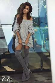 Natalia siwiec is a professional model/poser that seems to be hot on the internet search bandwagon. Fashion Model Natalia Siwiec Thigh High Boots On Stylevore