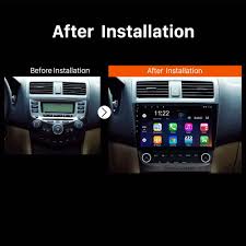 For 2003 2004 2005 2006 2007 Honda Accord 7 Radio Android 10 0 Hd Touchscreen 10 1 Inch Gps Navigation System With Bluetooth Support Carplay Dvr Honda Accord Gps Navigation Gps Navigation System